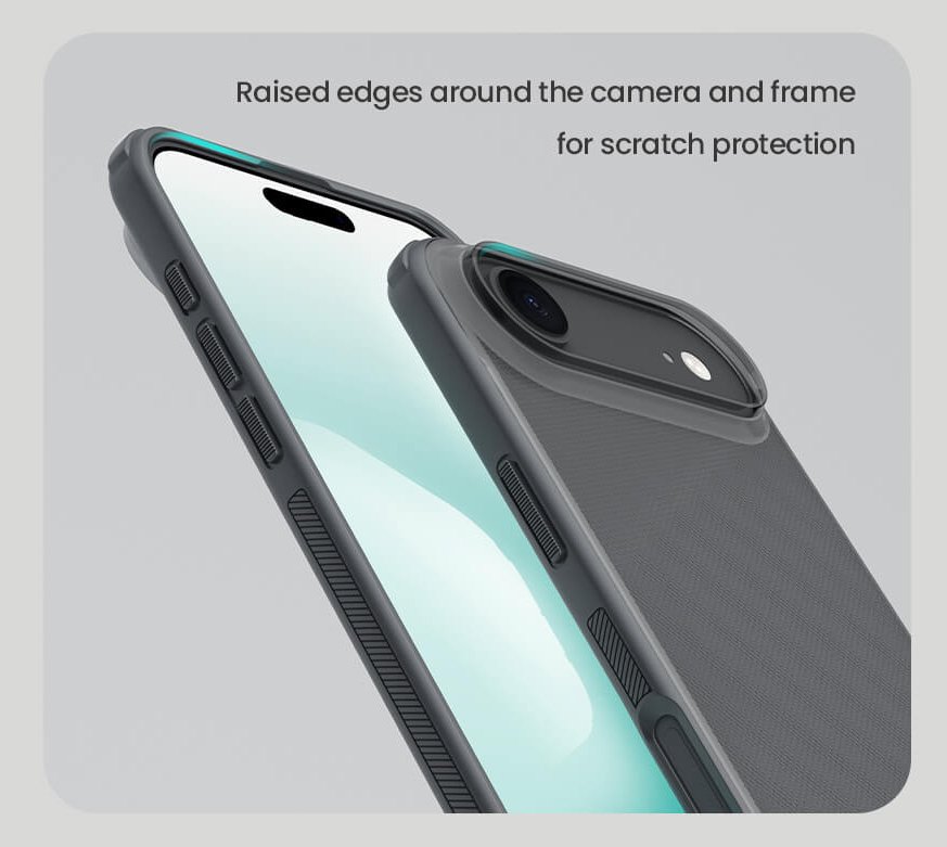 NILLKIN θήκη Super Frosted Shield Pro για Apple iPhone 17 Air, διάφανη/μαύρη - Image 3