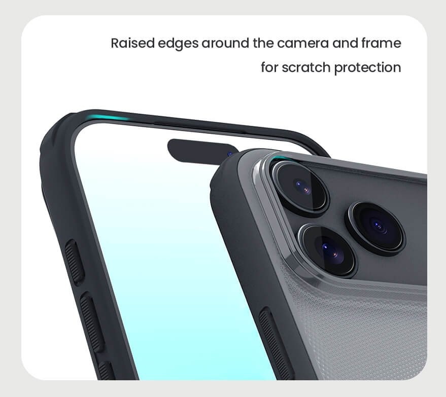 NILLKIN θήκη Super Frosted Shield Pro για Apple iPhone 17 Pro, διάφανη/μαύρη - Image 3