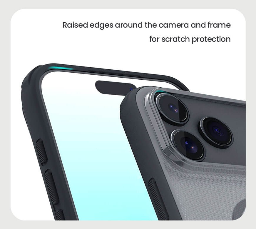 NILLKIN θήκη Super Frosted Shield Pro Magnetic για Apple iPhone 17 Pro, διάφανη/μαύρη - Image 3