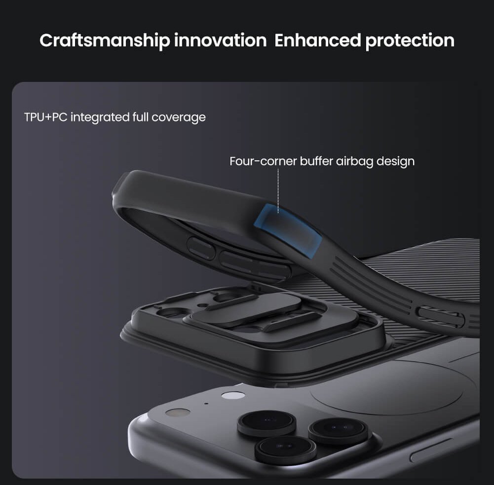 NILLKIN θήκη CamShield Pro για Apple iPhone 17 Pro Max, μαύρη - Image 3