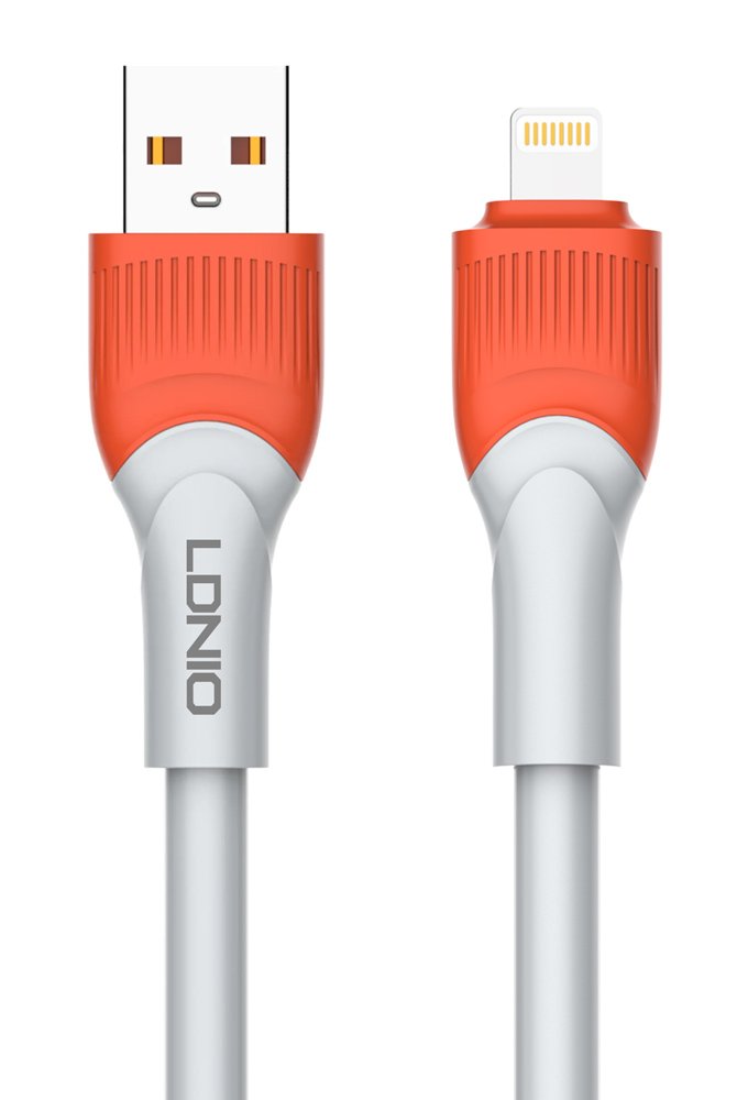 LDNIO καλώδιο Lightning σε USB LS601, 30W, 1m, γκρι