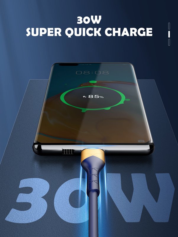 LDNIO καλώδιο USB-C σε USB LS802, 30W, 2m, λευκό - Image 2