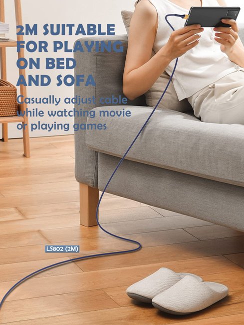 LDNIO καλώδιο USB-C σε USB LS802, 30W, 2m, λευκό - Image 3