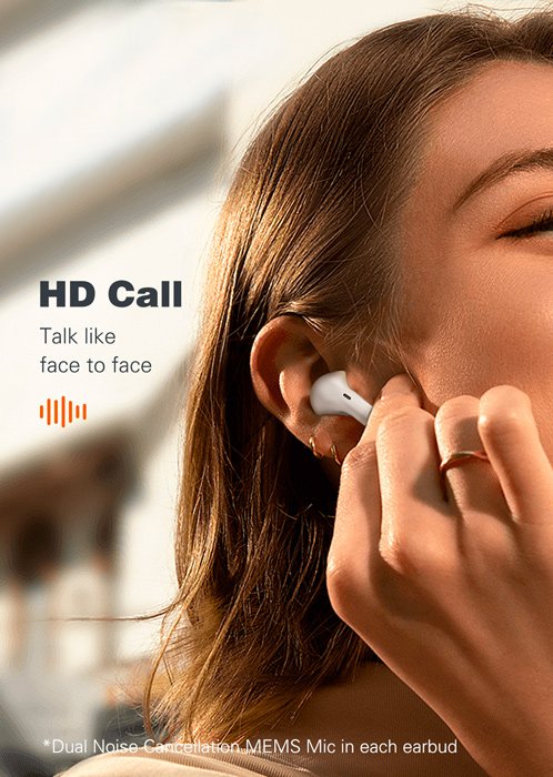 LDNIO earphones με θήκη φόρτισης T03, True Wireless, HiFi, Φ13mm, μαύρα - Image 5