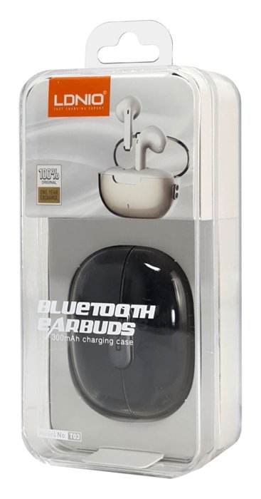 LDNIO earphones με θήκη φόρτισης T03, True Wireless, HiFi, Φ13mm, μαύρα - Image 9