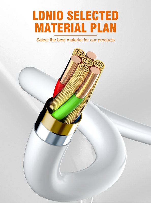 LDNIO καλώδιο USB-C σε USB-C LC601C, 100W PD, 1m, γκρι - Image 4