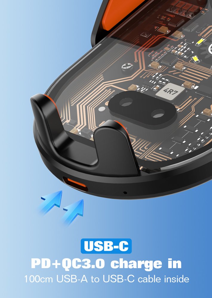 LDNIO ασύρματος φορτιστής & βάση smartphone αυτοκινήτου MA30, 15W, μαύρο - Image 7