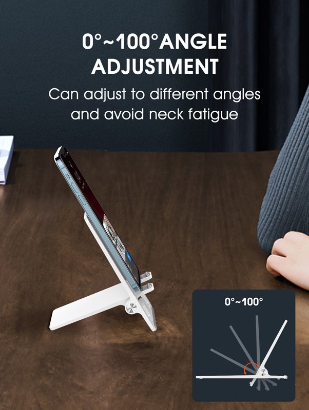 LDNIO βάση smartphone MG06, foldable, 4.7-7.2", λευκή - Image 2