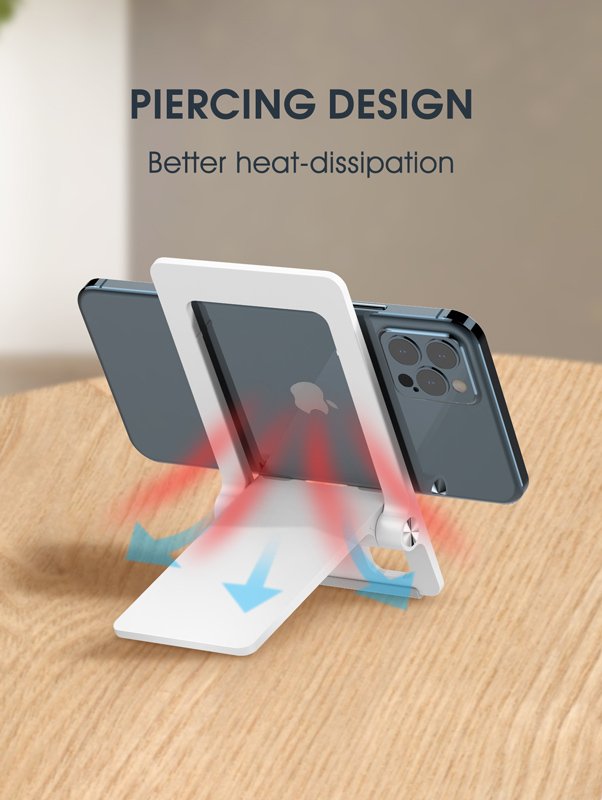 LDNIO βάση smartphone MG06, foldable, 4.7-7.2", λευκή - Image 3