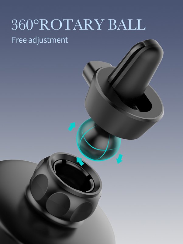 LDNIO ασύρματος φορτιστής & βάση αυτοκινήτου MA20, 15W, μαύρο - Image 3