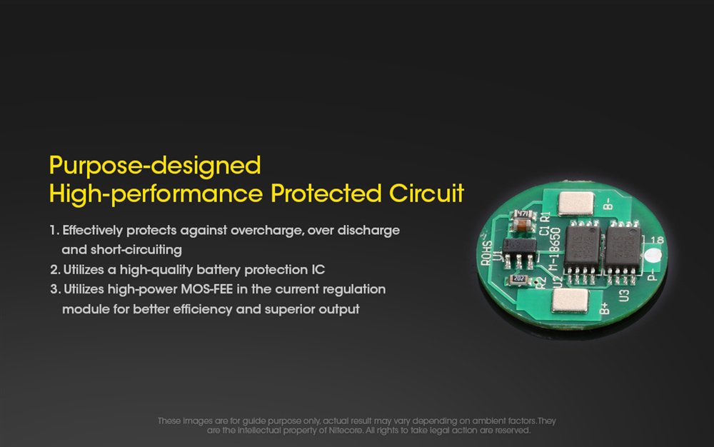 NITECORE επαναφορτιζόμενη μπαταρία τύπου 18650 NL1826R, 2600mAh, USB-C - Image 6