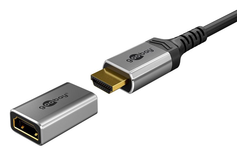 GOOBAY αντάπτορας HDMI 72008, Ethernet, 8K/60Hz, 4K/120Hz, 48 Gbps, γκρι - Image 2