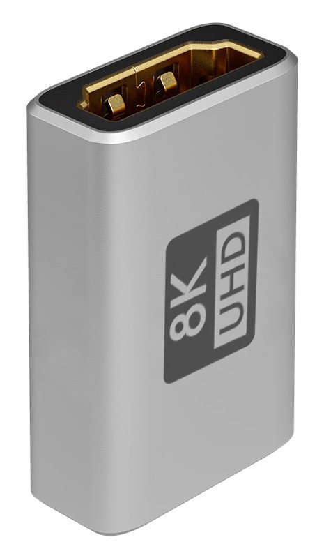 GOOBAY αντάπτορας HDMI 72008, Ethernet, 8K/60Hz, 4K/120Hz, 48 Gbps, γκρι - Image 4