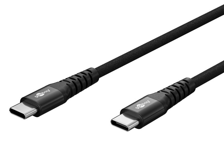 GOOBAY καλώδιο USB-C 73954, 60W, 480Mbps, 2m, μαύρο