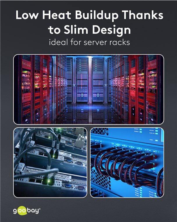 GOOBAY καλώδιο δικτύου 74361, CAT 8.1 U/FTP, ultra slim, copper, 40Gbps, 2m, λευκό - Image 6