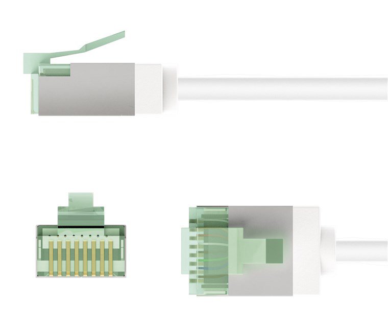 GOOBAY καλώδιο δικτύου 74361, CAT 8.1 U/FTP, ultra slim, copper, 40Gbps, 2m, λευκό - Image 7