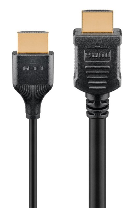 GOOBAY καλώδιο HDMI 75294 με Ethernet, slim, 4K/60Hz, 18 Gbps, 2m, μαύρο - Image 3