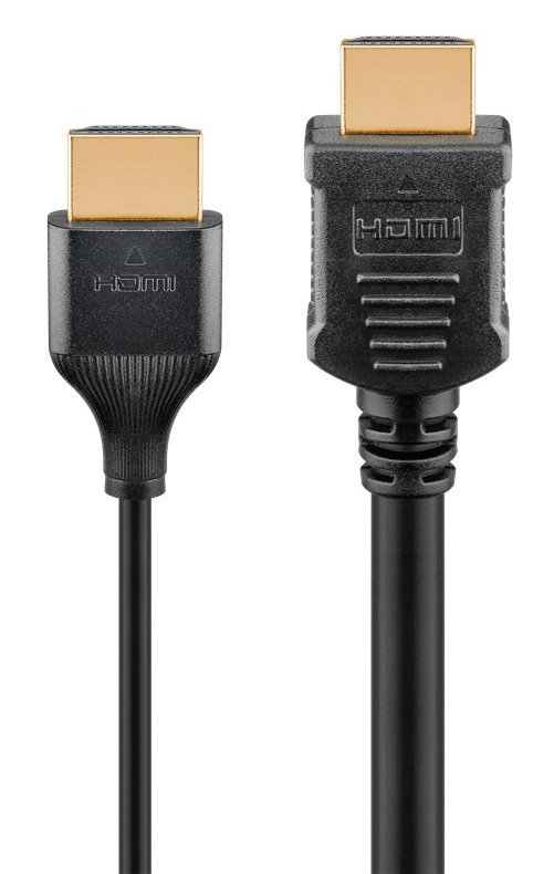 GOOBAY καλώδιο HDMI 75297 με Ethernet, slim, 8K/60Hz, 48 Gbps, 0.5m, μαύρο - Image 3