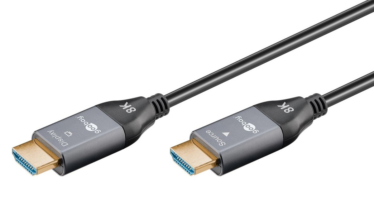 GOOBAY καλώδιο HDMI 2.1 76274 με Ethernet, 8K/60Hz, 48 Gbps, 10m, μαύρο