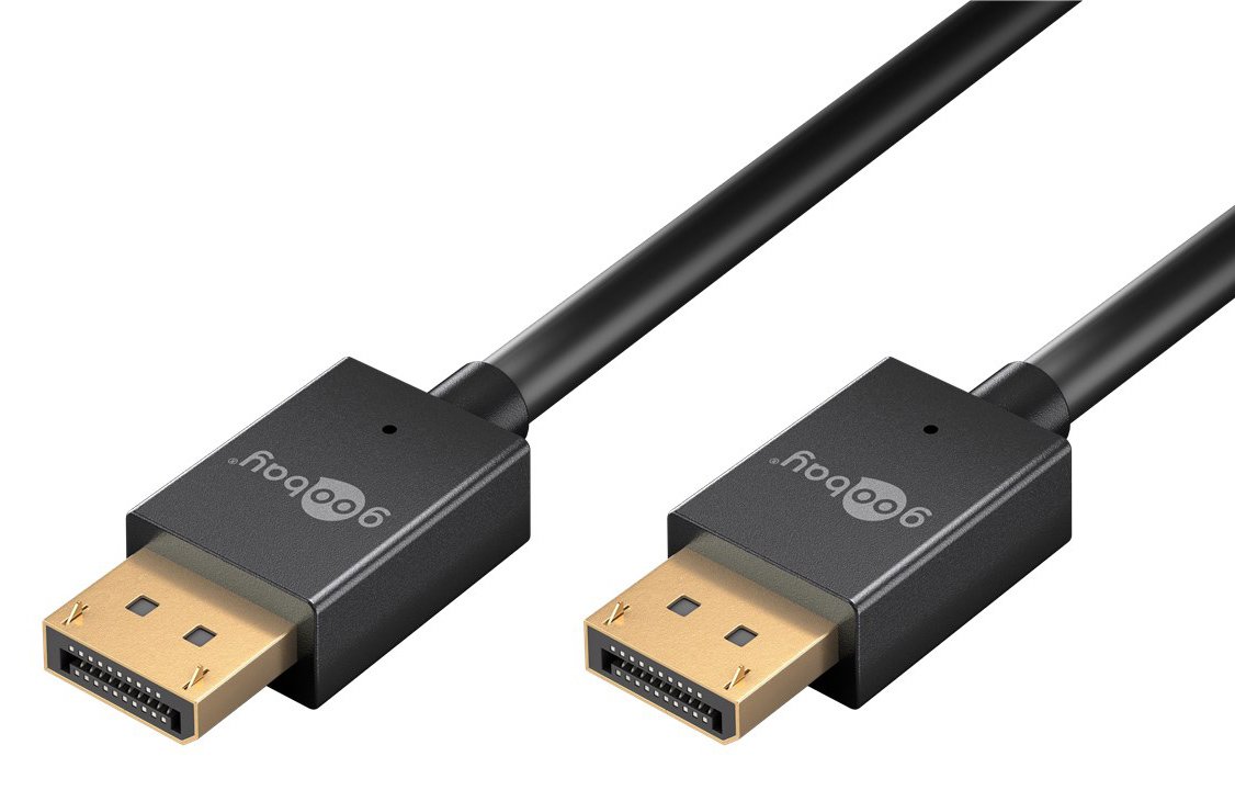 GOOBAY καλώδιο DisplayPort 77443, 8K/120Hz, 40 Gbps, 2m, μαύρο