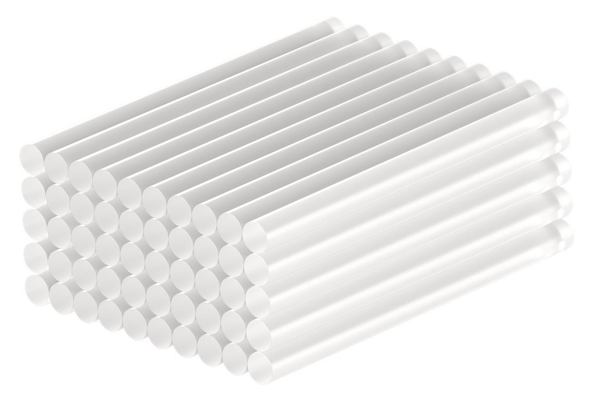 GOOBAY ράβδοι σιλικόνης 77851, Φ7mm x 100mm, διάφανο, 50τμχ