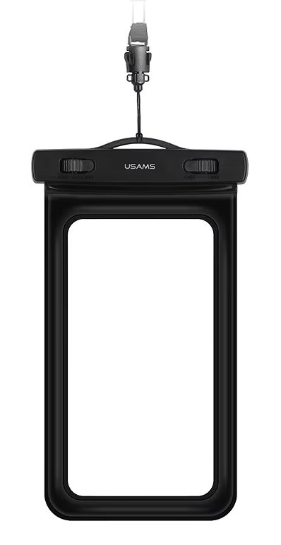 USAMS αδιάβροχη θήκη smartphone US-YD011, έως 7", IPX8, μαύρη