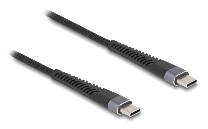 DELOCK καλώδιο USB-C 81125, 60W, 480Mbps, 2m, μαύρο
