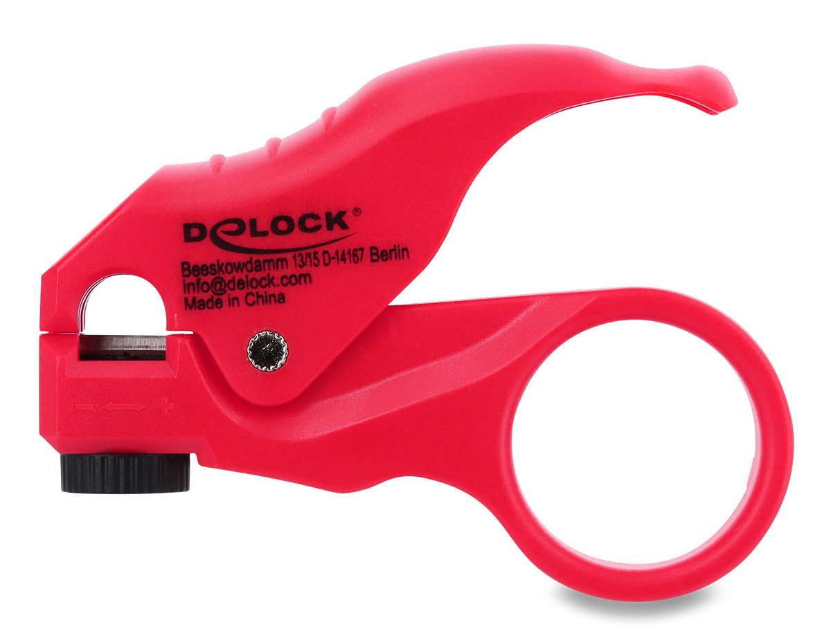 DELOCK εργαλείο απογύμνωσης καλωδίων δικτύου 90996, ρυθμιζόμενη λεπίδα
