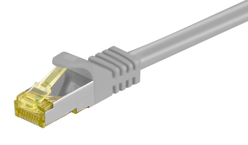 GOOBAY καλώδιο δικτύου 91567, CAT 7 S/FTP, copper, 500MHz, 0.25m, γκρι