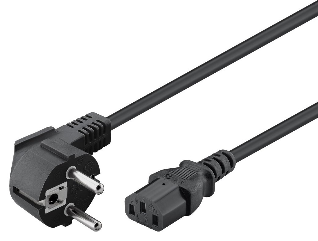 GOOBAY καλώδιο τροφοδοσίας 95142, 3G 1.00mm², 3m, μαύρο - Image 2