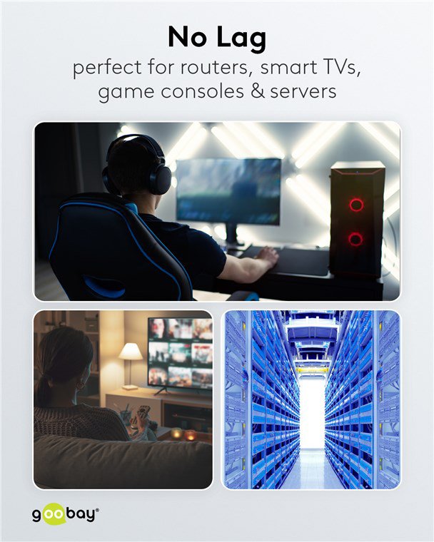 GOOBAY καλώδιο δικτύου 95607, CAT 6A S/FTP, 500MHz, Copper, 1.5m, μαύρο - Image 6