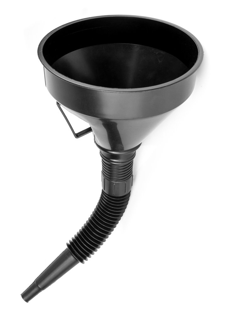 MOJE AUTO χωνί για καύσιμα & λάδια 96-022 με σπιράλ & φίλτρο, μαύρο