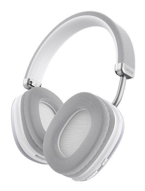 CELEBRAT headphones A39, ασύρματα & ενσύρματα, micro SD, 40mm, 400mAh, ασημί - Image 2