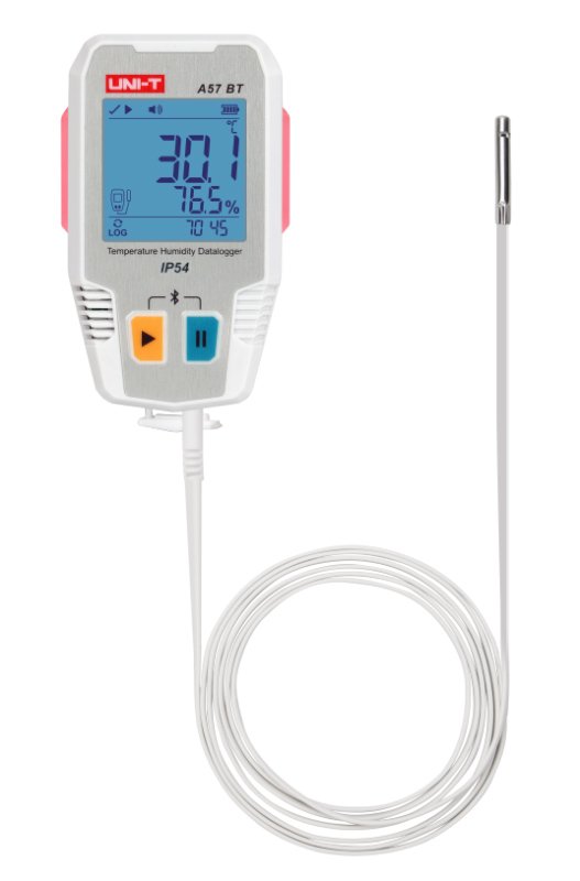 UNI-T ψηφιακό θερμόμετρο & υγρασιόμετρο A57 BT, -40~85 °C, Bluetooth, IP54 - Image 2