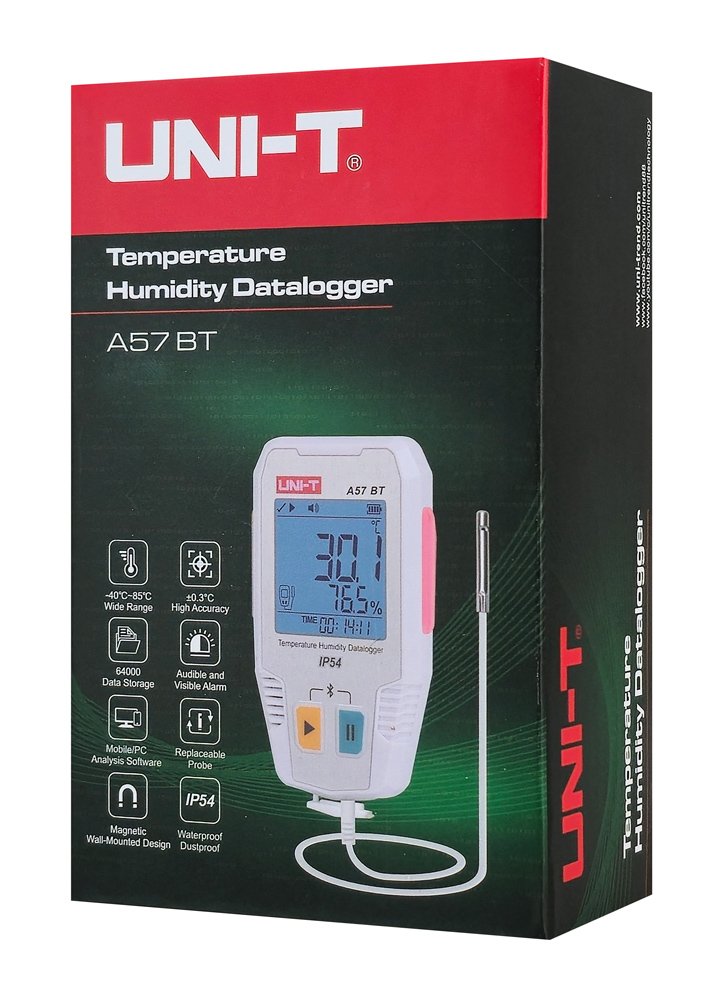 UNI-T ψηφιακό θερμόμετρο & υγρασιόμετρο A57 BT, -40~85 °C, Bluetooth, IP54 - Image 6