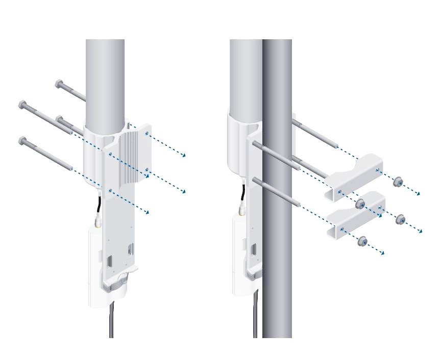 UBIQUITI AMO-2G13 2.4GHz AirMax Dual Polarity 13dBi Omni Antenna - Image 2
