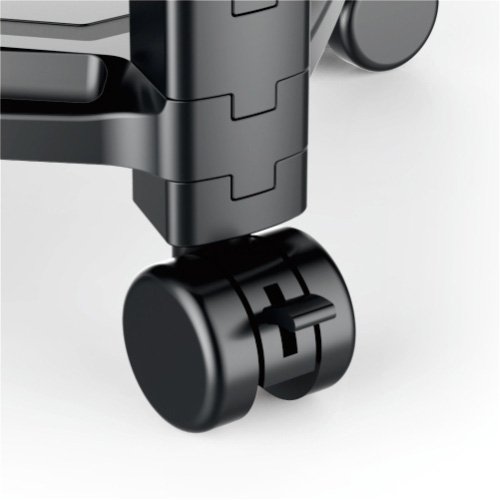 BRATECK ραφιέρα δαπέδου AMS-4L με ροδάκια, 2 ράφια, 50x33x37cm, έως 10kg, μαύρη - Image 3