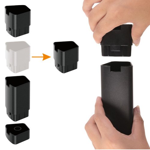 BRATECK ραφιέρα δαπέδου AMS-4L με ροδάκια, 2 ράφια, 50x33x37cm, έως 10kg, μαύρη - Image 4