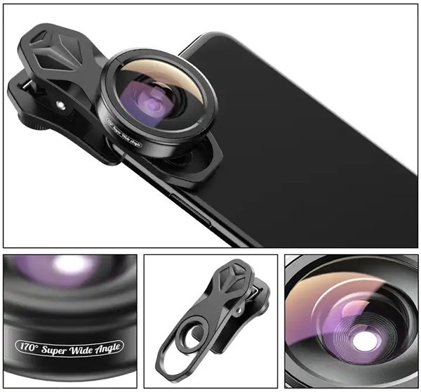 APEXEL 170° ευρυγώνιος φακός APL-HB170SW για smartphone κάμερα - Image 3