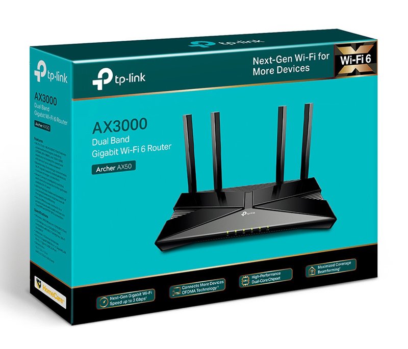 TP-LINK router Archer AX50, WiFi 6, 3000Mbps AX3000, Ver. 1.0 - Image 4