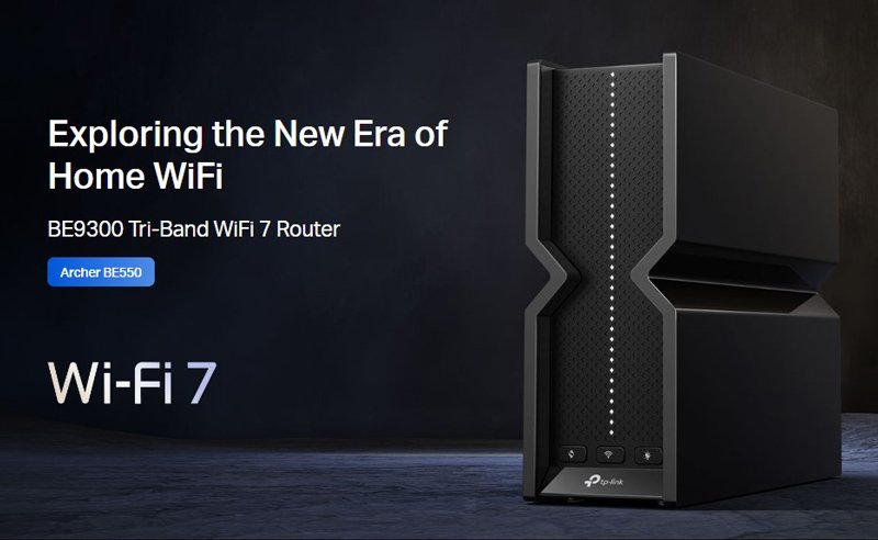 TP-LINK router Archer BE550, WiFi 7, 9214Mbps BE9300, Tri-Band, Ver. 1.0 - Image 2