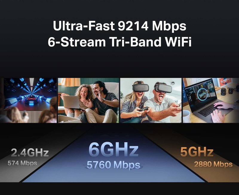 TP-LINK router Archer BE550, WiFi 7, 9214Mbps BE9300, Tri-Band, Ver. 1.0 - Image 4