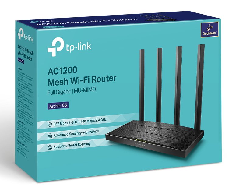 TP-LINK Router Archer C6, Wi-Fi 1200Mbps AC1200, MU-MIMO, Ver. 4.0 - Image 4