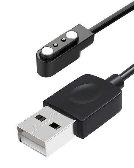 ZEBLAZE USB καλώδιο φόρτισης για smartwatch Ares 3 Plus, μαύρο