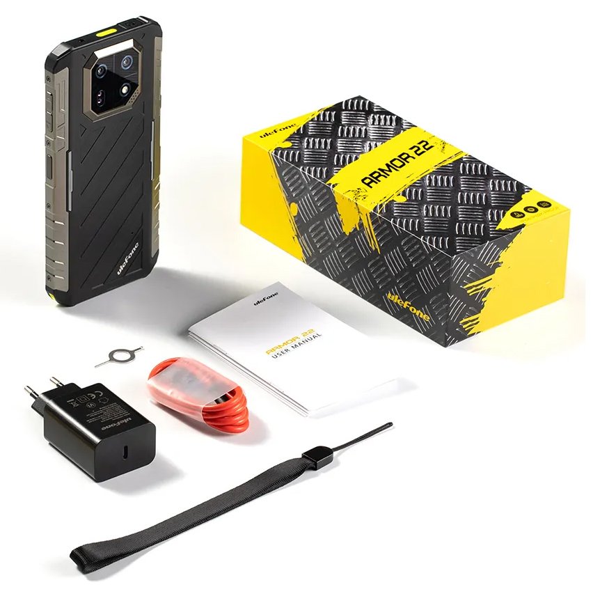 ULEFONE smartphone Armor 22, 6.58", 8/256GB, 6600mAh, IP68/IP69K, μαύρο - Image 14