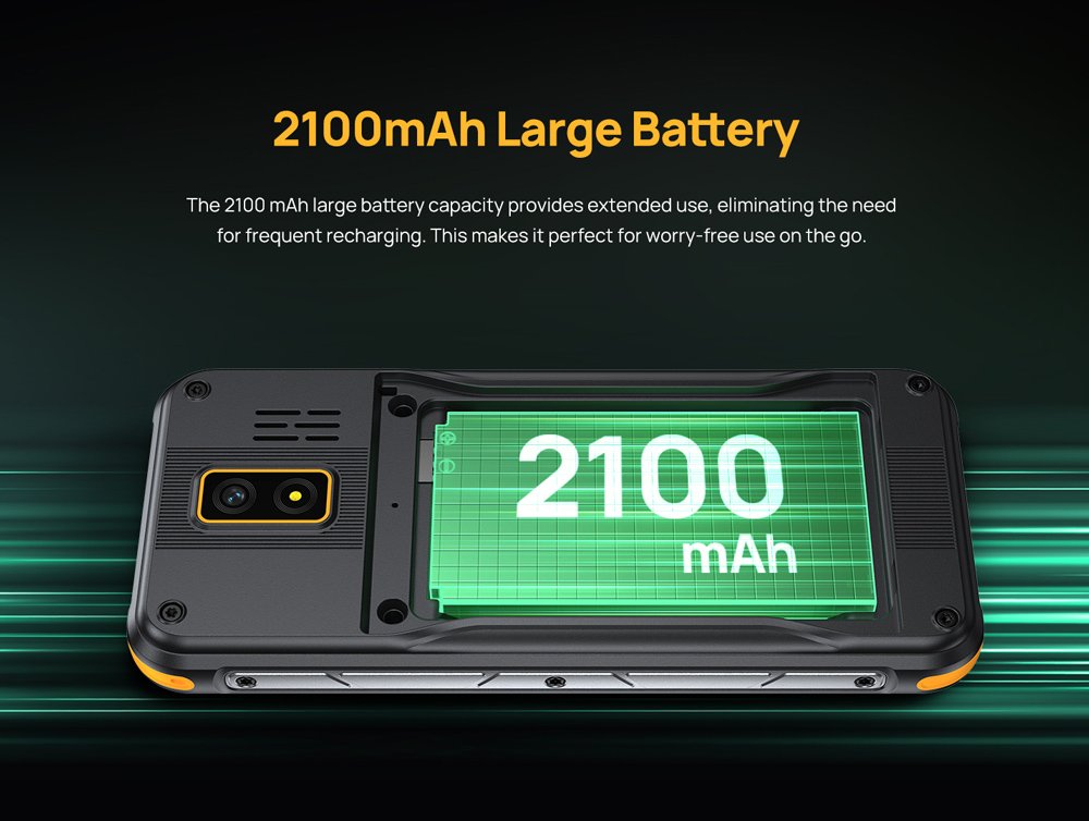 ULEFONE κινητό τηλέφωνο Armor Mini 4, IP68, 2.8", dual SIM, 4G, μαύρο - Image 3