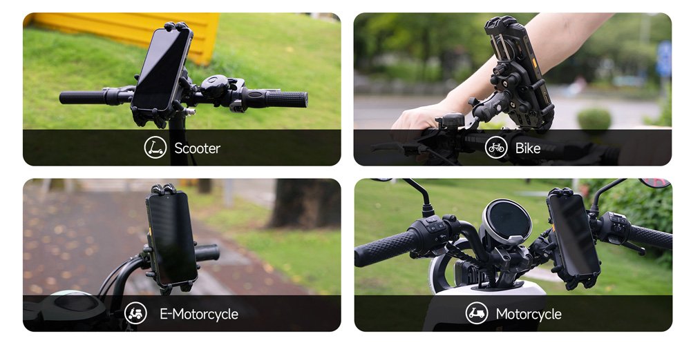 ULEFONE βάση ποδηλάτου για smartphone Armor Mount Pro AM01, μαύρη - Image 4