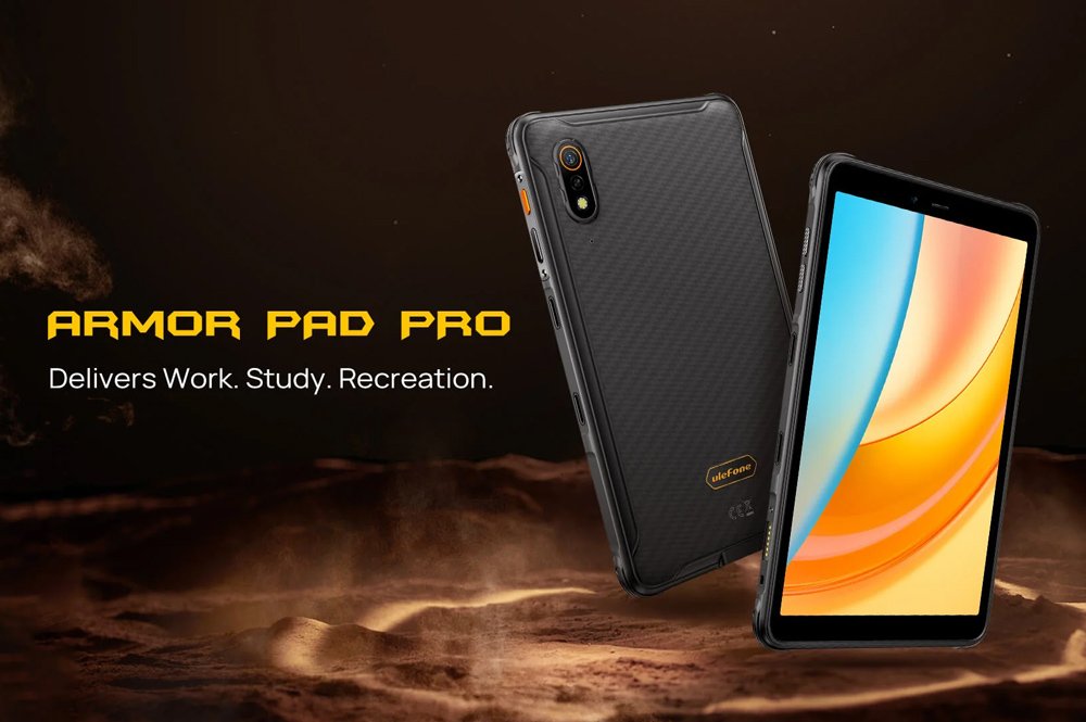 ULEFONE tablet Armor Pad Pro, 8", 8/256GB, 4G, 7650mAh, IP68/IP69K, μαύρο - Image 2