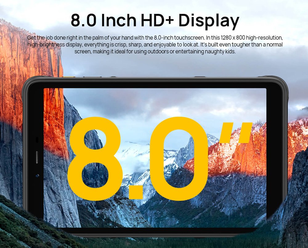 ULEFONE tablet Armor Pad Pro, 8", 8/256GB, 4G, 7650mAh, IP68/IP69K, μαύρο - Image 16