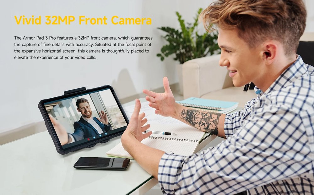 ULEFONE tablet Armor Pad 3 Pro, 10.36", 8/256GB, 33280mAh, 4G, μαύρο - Image 4